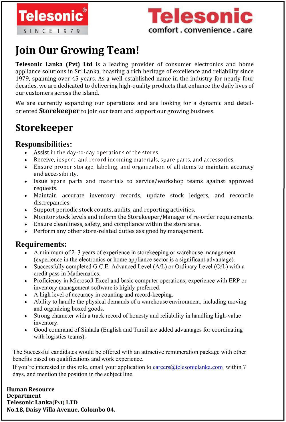 Telesonic Lanka (Pvt) Ltd