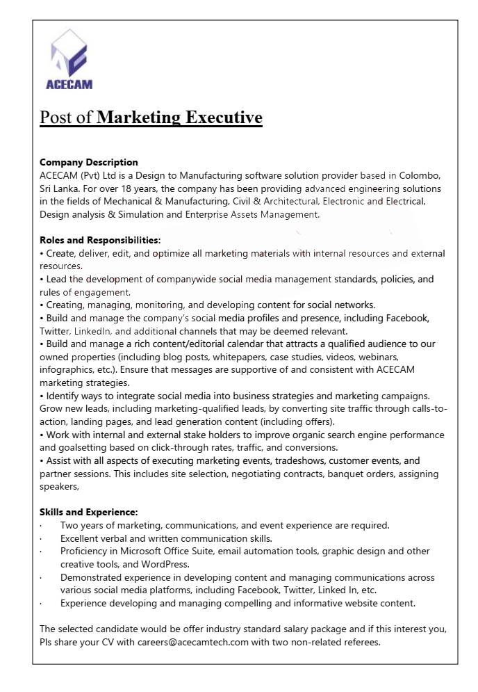 ACECAM (Pvt) Ltd