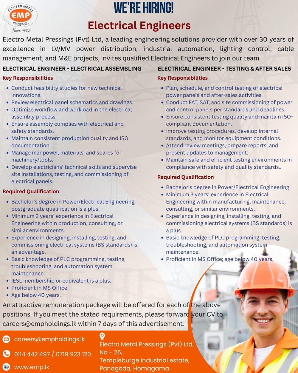 Electro Metal Pressings (Pvt) Ltd