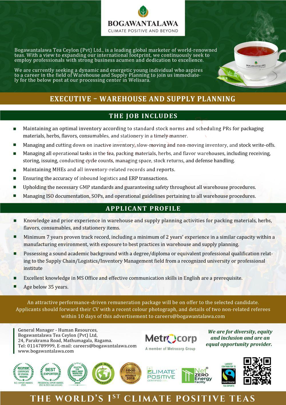 Bogawantalawa Tea Ceylon (Pvt) Ltd