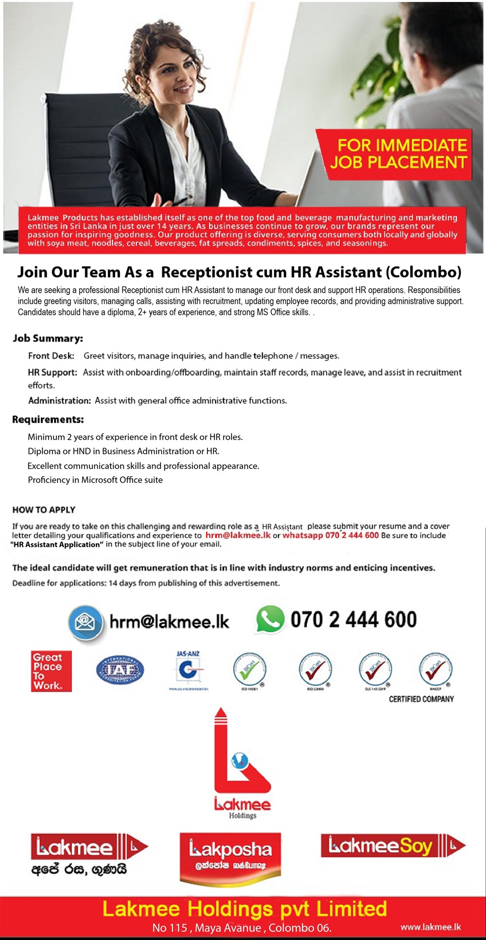 Lakmee Holdings (Pvt) Ltd