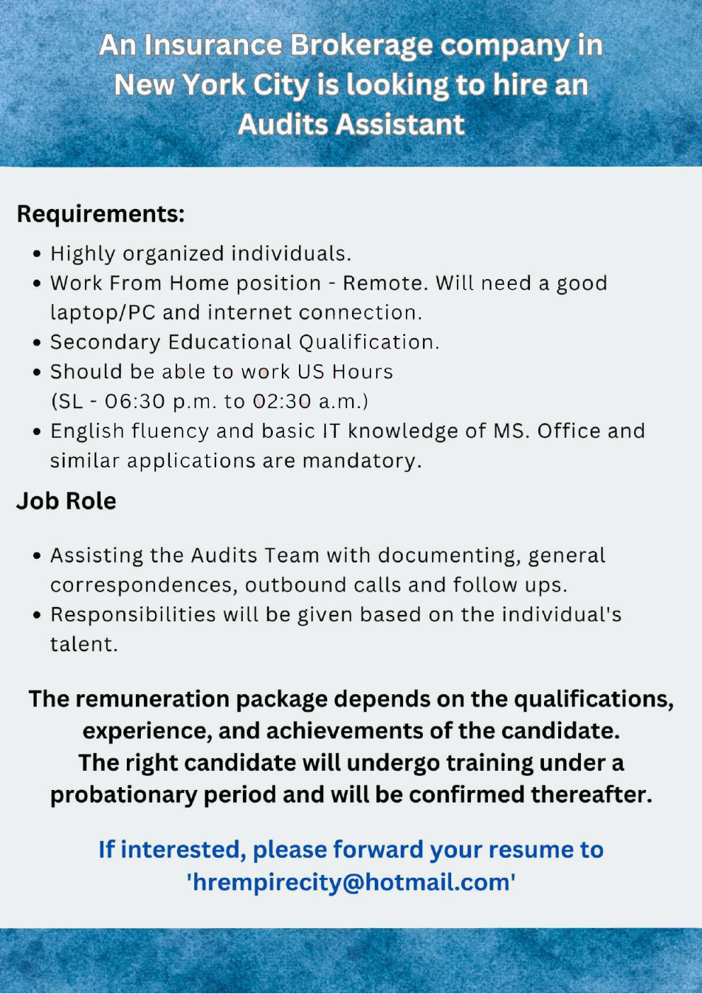 Company Name withheld