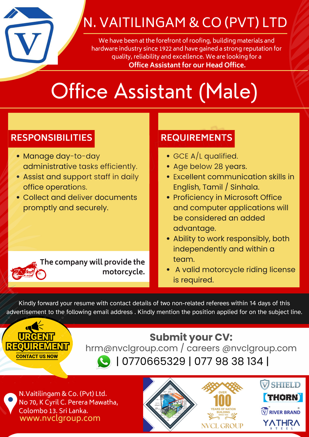 N Vaitilingam & Co (Pvt) Ltd