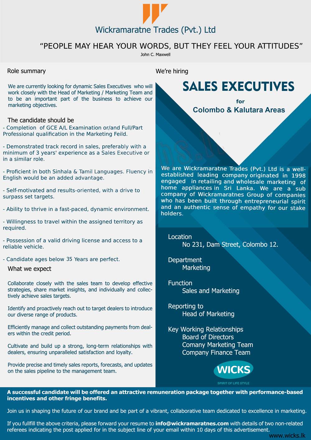 Wickramaratne Trades (Pvt) Ltd