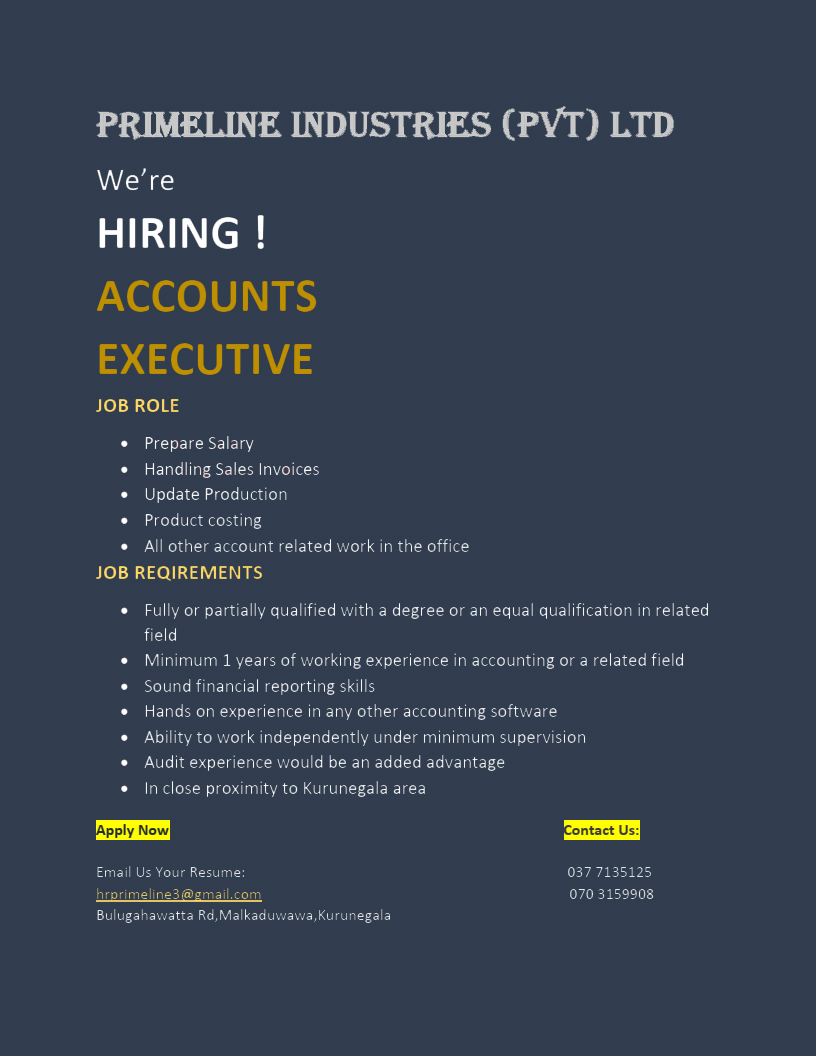 Primeline Industries (Pvt) Ltd