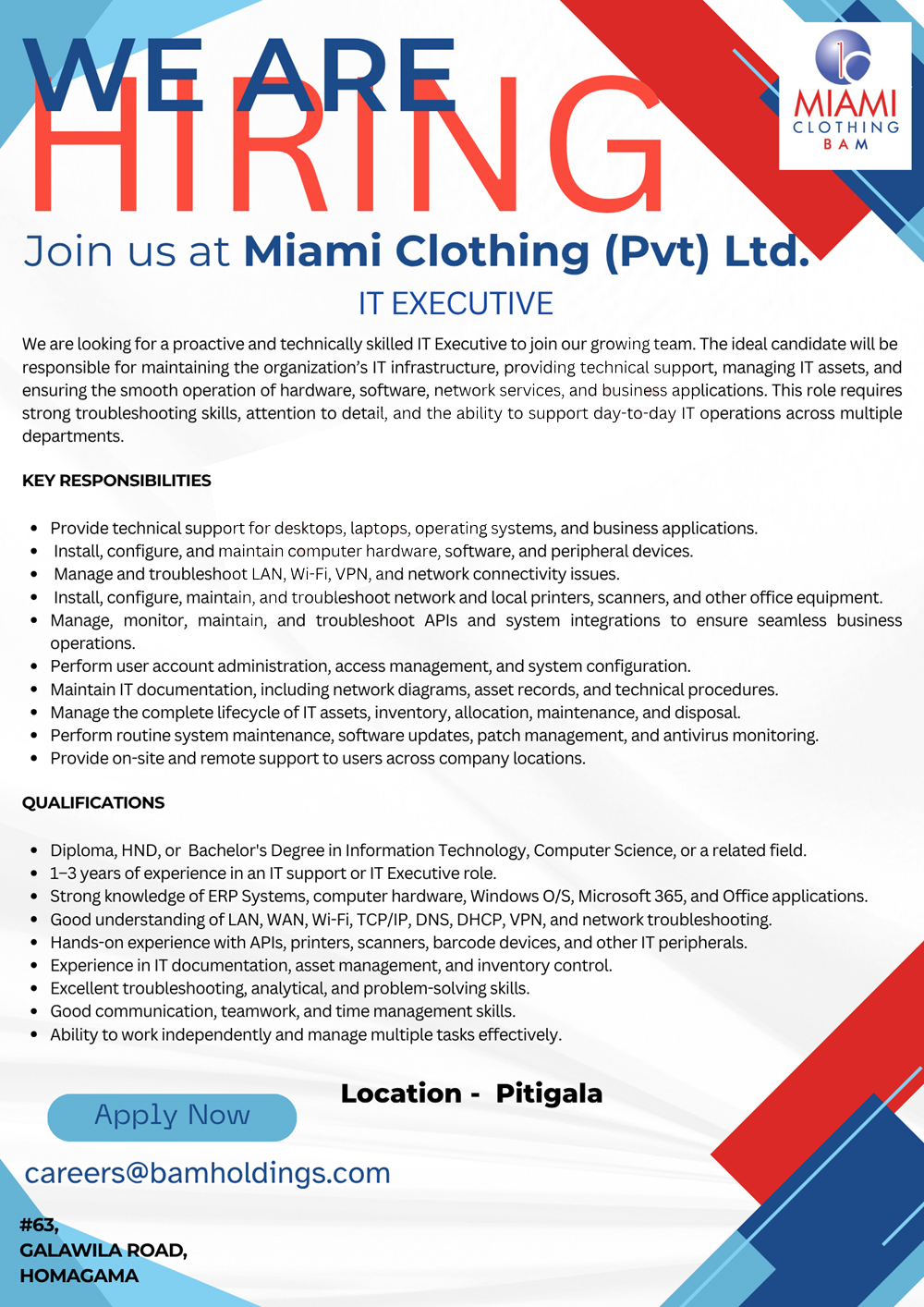 Miami Clothing (Pvt) Ltd