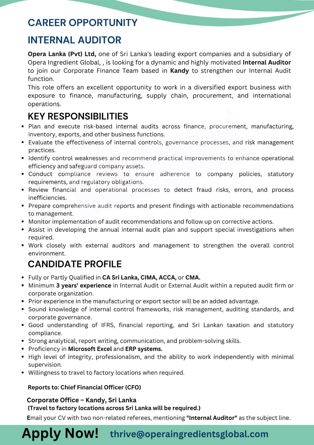 Opera Lanka (Pvt) Ltd