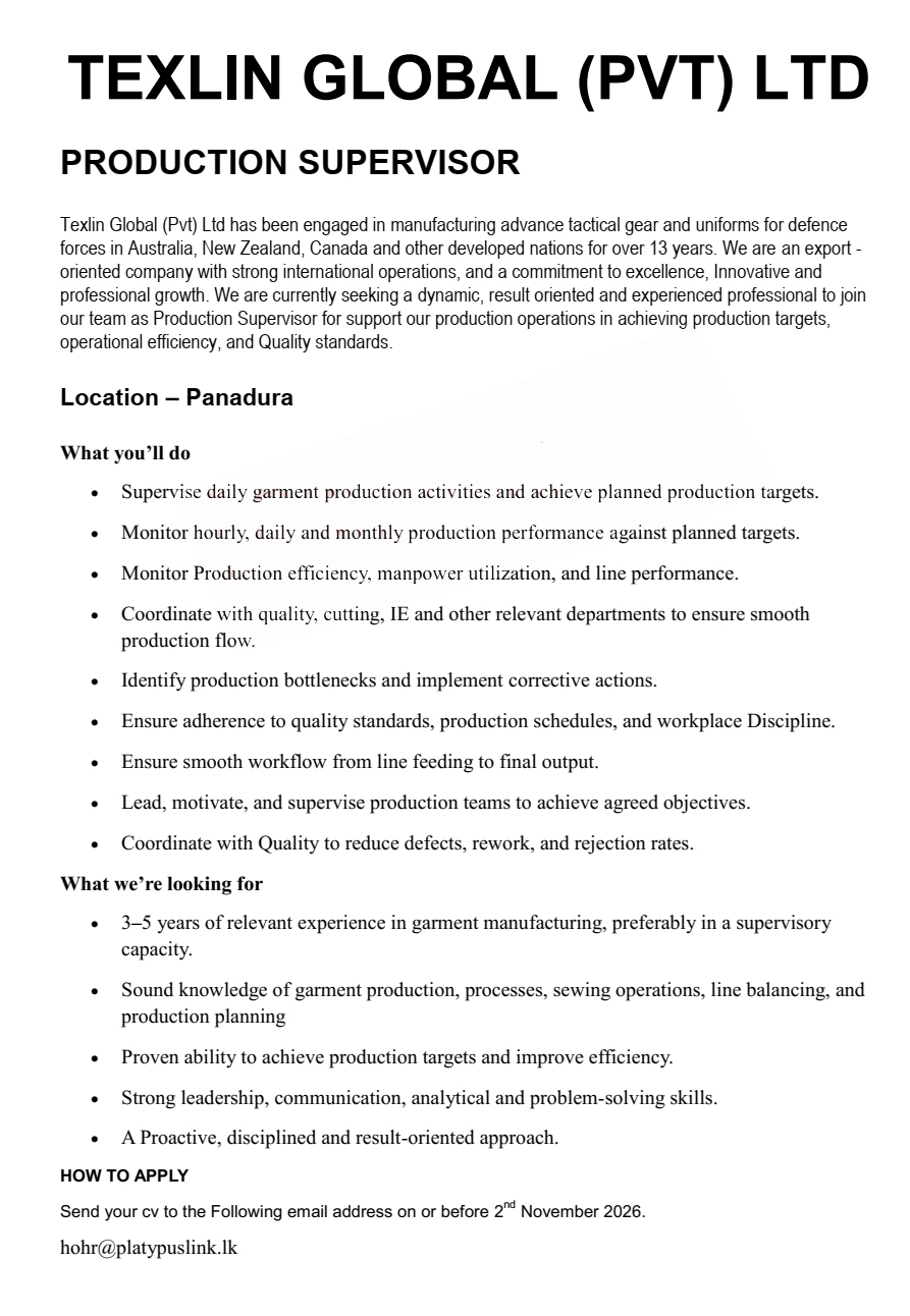 Texlin Global (Pvt) Ltd